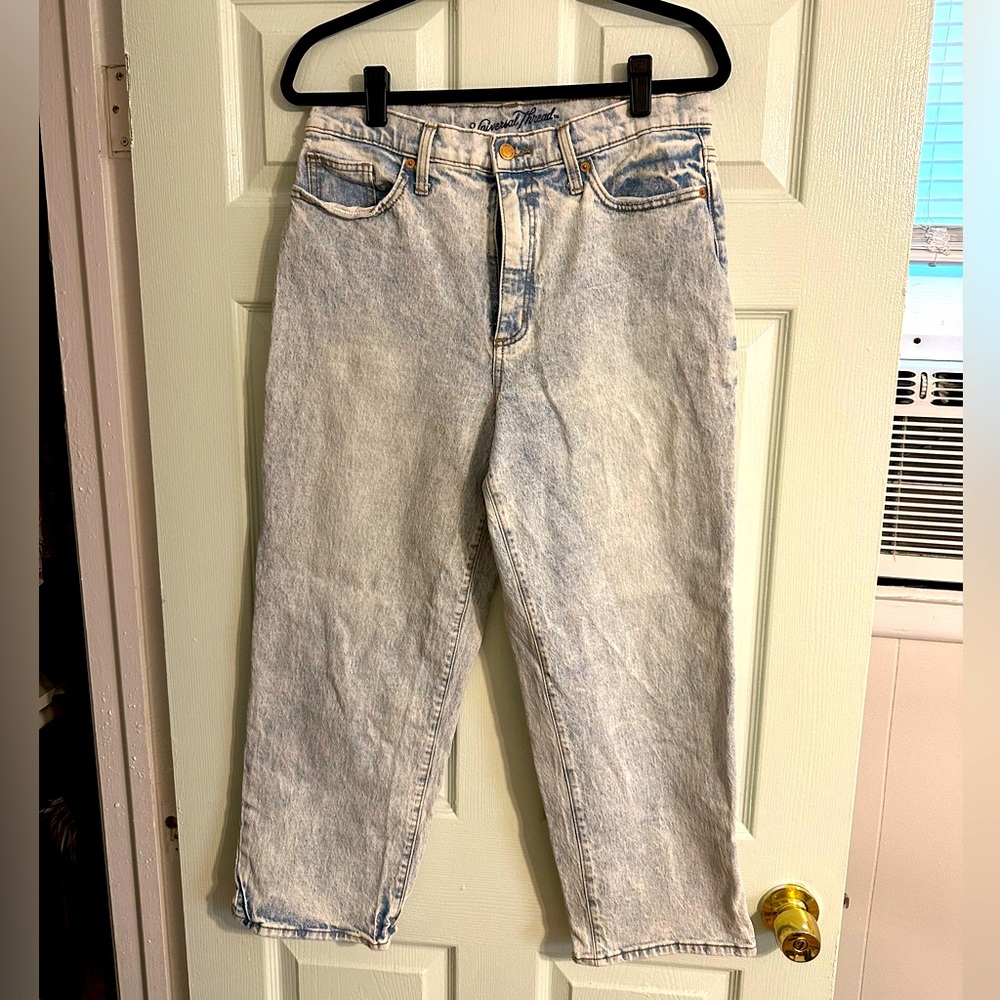 Acid Wash Mom Jeans - Size 12